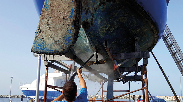 hajó felkészítése rozsda